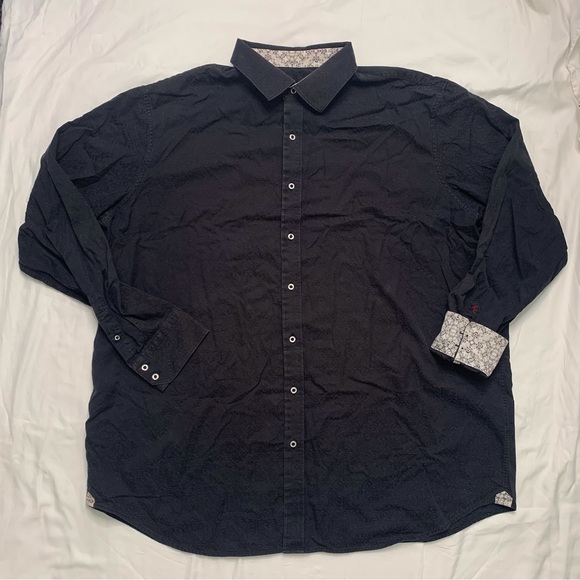 Black patterned Robert Graham Button up Shirt - Picture 1 of 7